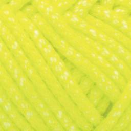 Lion Brand DIY Glow Cozy Yarn - Neon Yellow - close-up