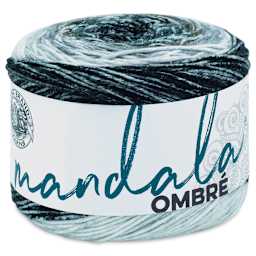 Lion Brand Mandala Ombre Yarn - Cool, 344 yards