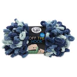 Lion Brand Off The Hook Yarn - Blue Sapphire