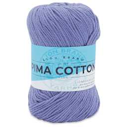 Lion Brand Pima Cotton Yarn - Rain Cloud, 186 yards