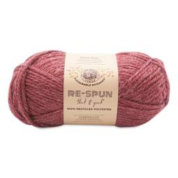 Lion Brand Re-Spun Thick & Quick Yarn - Dark Cherry, 223 yds