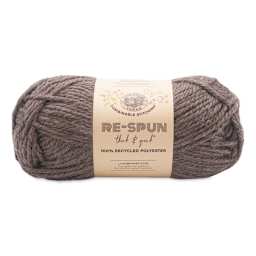 Lion Brand Re-Spun Thick & Quick Yarn - Espresso, 223 yds
