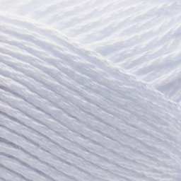 Lion Brand 24/7 Cotton Yarn - White, close-up