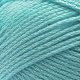 Lion Brand 24/7 Cotton Yarn - Aqua, close-up