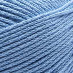 Lion Brand 24/7 Cotton Yarn - Sky, close-up