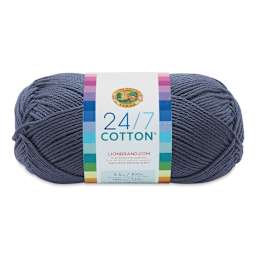 Lion Brand 24/7 Cotton Yarn - Denim, 186 yards