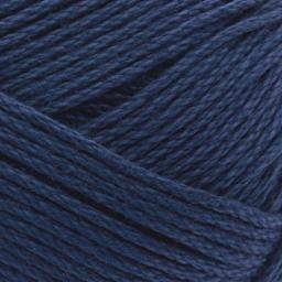 Lion Brand 24/7 Cotton Yarn - Navy, close-up