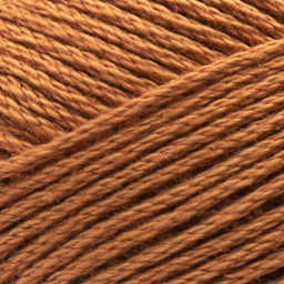 Lion Brand 24/7 Cotton Yarn - Camel, close-up