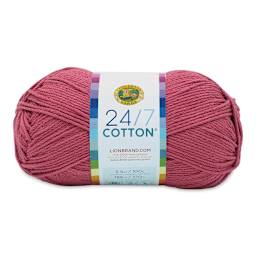 Lion Brand 24/7 Cotton Yarn - Terracotta, 186 yards