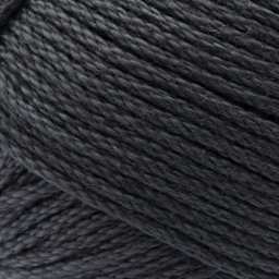 Lion Brand 24/7 Cotton Yarn - Charcoal, close-up