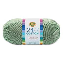 Lion Brand 24/7 Cotton Yarn - Mint, 186 yards