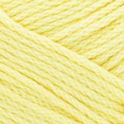 Lion Brand 24/7 Cotton Yarn - Lemon, close-up