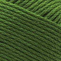 Lion Brand 24/7 Cotton Yarn - Grass, close-up