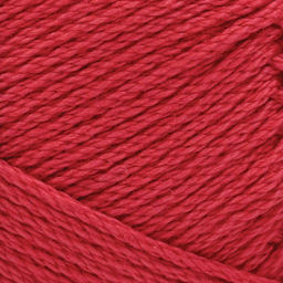 Lion Brand 24/7 Cotton Yarn - Cherry Pop, 186 yards close up to show texture
