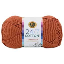 Lion Brand 24/7 Cotton Yarn - Heatwave, 186 yards