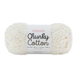 Premier Yarn Chunky Cotton Yarn - White, 50 yards