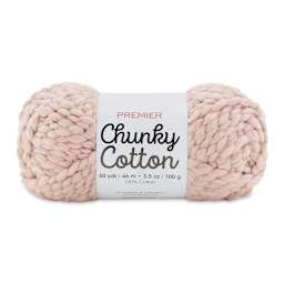 Premier Yarn Chunky Cotton Yarn - Pale Pink, 50 yards