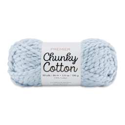 Premier Yarn Chunky Cotton Yarn - Sky Blue, 50 yards