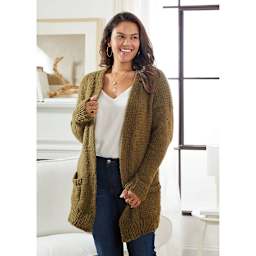 Premier Yarn Sofie Yarn (Person wearing cardigan)