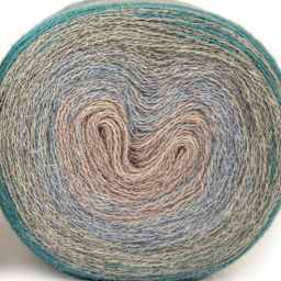 HiKoo Concentric Yarn - Pastel Pop, 437 yards close up to show texture