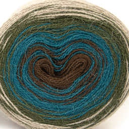 HiKoo Concentric Yarn - Pacific Coast, 437 yards close up to show texture