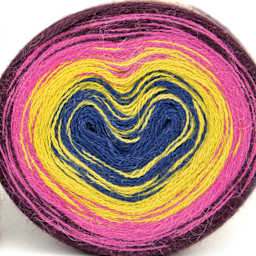 HiKoo Concentric Yarn - Jubilee, 437 yards close up to show texture