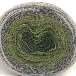 HiKoo Concentric Yarn - Woodland Dream, 437 yards close up to show texture