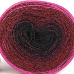 HiKoo Concentric Yarn - Passion Pop, 437 yards close up to show texture