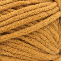 Bernat Blanket Yarn - Burnt Mustard, 220 yards (Close-up of yarn)