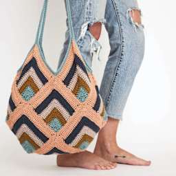 Lion Brand Color Theory Yarn (Bermuda Tote, finished project)