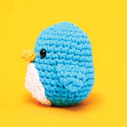 The Woobles Beginner Crochet Amigurumi Kits - Penguin, side