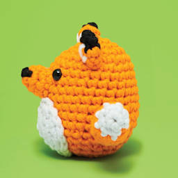 The Woobles Beginner Crochet Amigurumi Kit - Fox, side