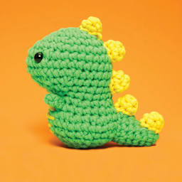 The Woobles Beginner Crochet Amigurumi Kit - Dinosaur, side