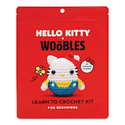 The Woobles Beginner Crochet Amigurumi Kit - Hello Kitty - front of packaging