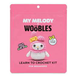 The Woobles Beginner Crochet Amigurumi Kit - My Melody from Hello Kitty - front of packaging