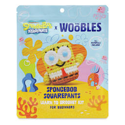 The Woobles Beginner Crochet Amigurumi Kit - SpongeBob Squarepants front of packaging