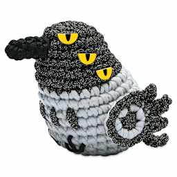 The Woobles Beginner Crochet Amigurumi Kit - Sussie the Magpie