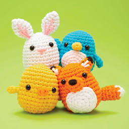 The Woobles Beginner Crochet Amigurumi Kits - finished examples