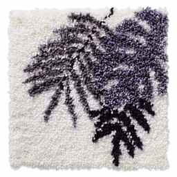 Leisure Arts Latch Hook Kit - Leaves, finished project