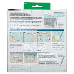 Clover Punch Needle Hoop, back of the packaging