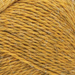Lion Brand Feels Like Alpaca Yarn - Mustard, close-up