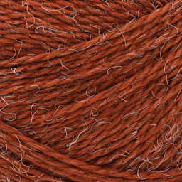 Lion Brand Feels Like Alpaca Yarn - Rust, close-up