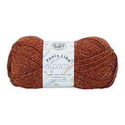 Lion Brand Feels Like Alpaca Yarn - Rust, 273 yds