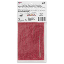 Wikki Stix - Pkg of 36, Red, 6" - back of packaging