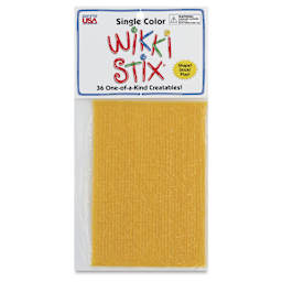 Wikki Stix - Pkg of 36, Yellow, 6" - front of packaging