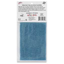 Wikki Stix - Pkg of 36, Light Blue, 6" - back of packaging