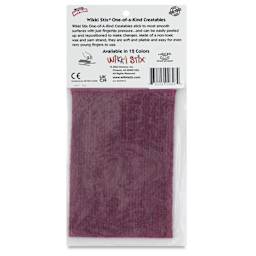 Wikki Stix - Pkg of 36, Purple, 6" - back of packaging