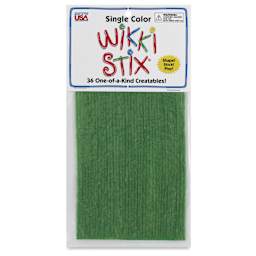 Wikki Stix - Pkg of 36, Lime Green, 6" - front of packaging