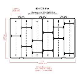ArtBin Storcraft Customized Storage Box - Small Box (illustration of box with corresponding dimensions)
