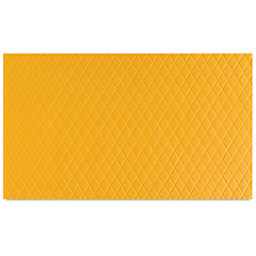 Marvy Uchida Corru-Gator Paper Crimper - Diamond Pattern shown on orange paper